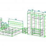 Чертеж Мебель для спальни Леонардо BMS