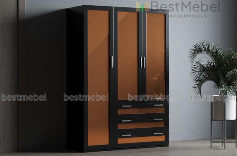 Шкаф распашной трехдверный Блиц-3.3БЯ BMS - Фото